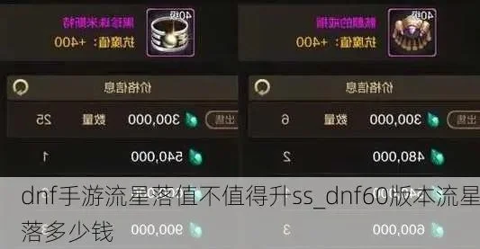 dnf手游流星落属性-流星落属性解析指南